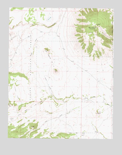 San Antonio Mountain, NM USGS Topographic Map