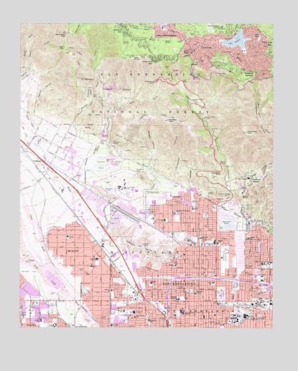 San Bernardino North, CA USGS Topographic Map