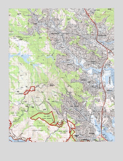 San Rafael, CA USGS Topographic Map