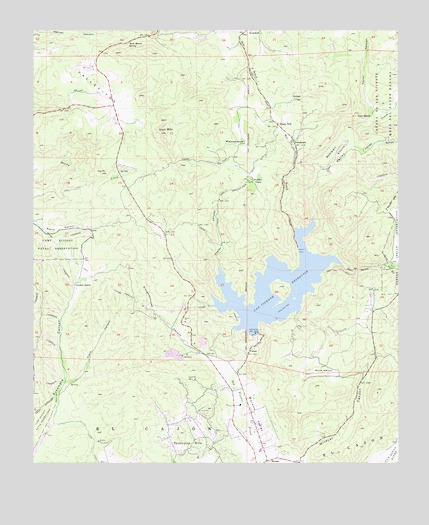 San Vicente Reservoir, CA USGS Topographic Map