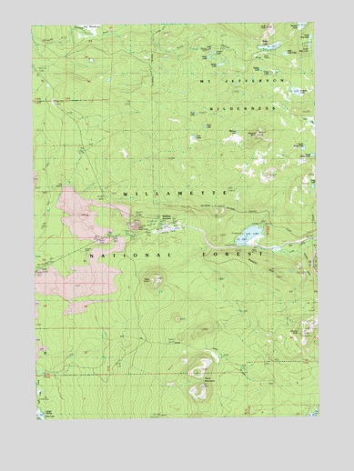 Santiam Junction, OR USGS Topographic Map