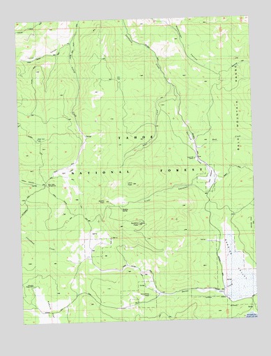 Sardine Peak, CA USGS Topographic Map