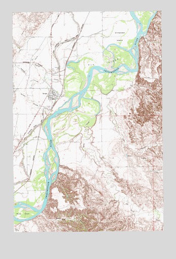 Savage, MT USGS Topographic Map