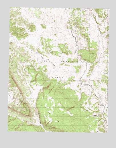 Sawmill Mesa, NM USGS Topographic Map