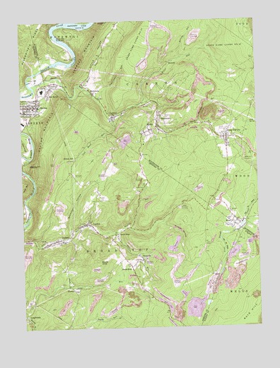 Saxton, PA USGS Topographic Map