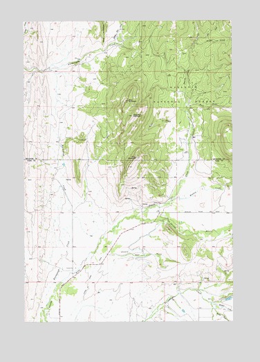 Scab Rock Mountain, MT USGS Topographic Map
