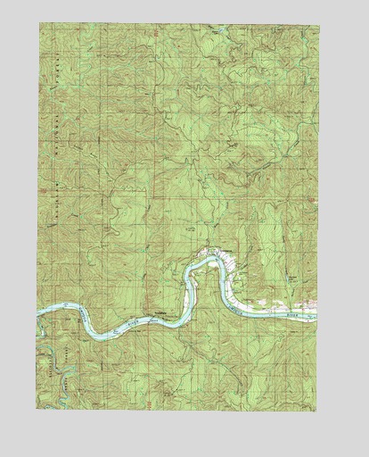 Scottsburg, OR USGS Topographic Map