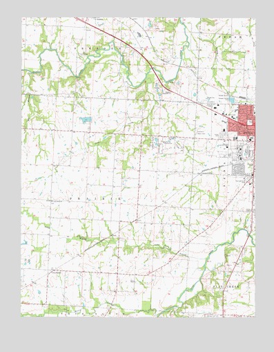 Sedalia West, MO USGS Topographic Map