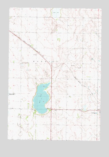 Senger Lake South, ND USGS Topographic Map