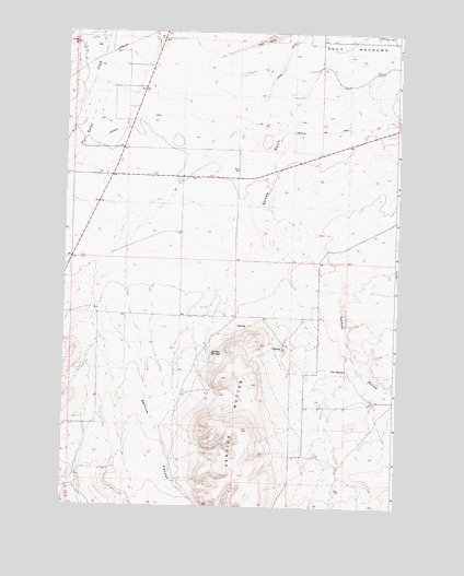 Service Buttes, OR USGS Topographic Map