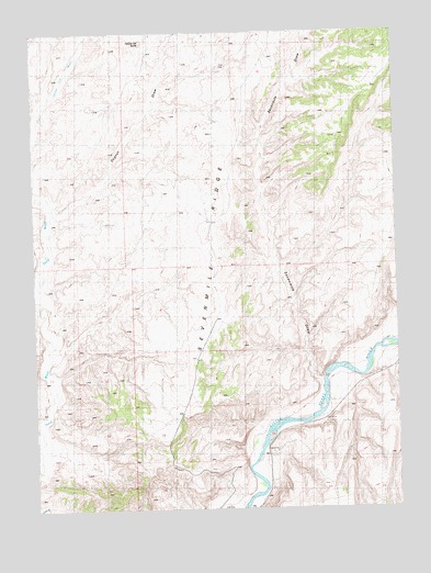 Sevenmile Draw, CO USGS Topographic Map