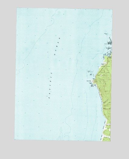 Cape Arago, OR USGS Topographic Map