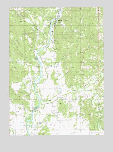 Shady Cove, OR USGS Topographic Map