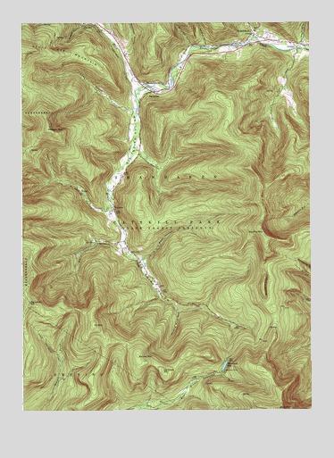 Shandaken, NY USGS Topographic Map