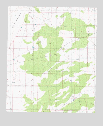 Shannon Canyon NW, NM USGS Topographic Map