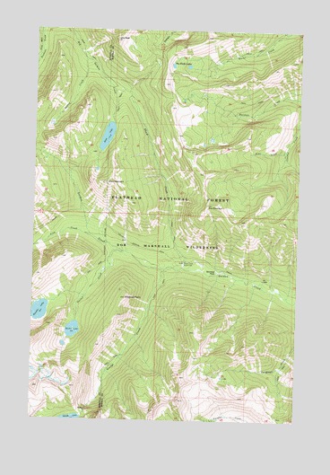 Shaw Creek, MT USGS Topographic Map