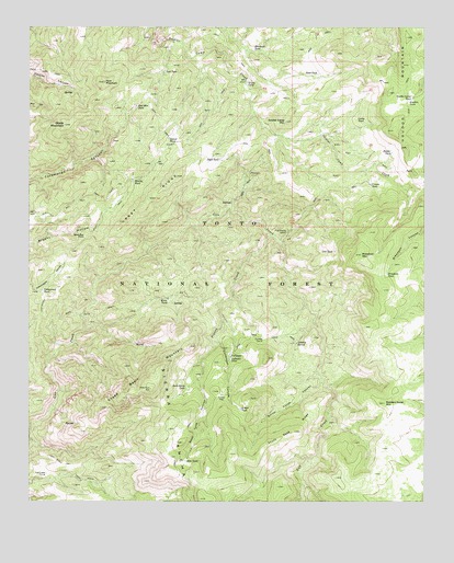 Sheep Basin Mountain, AZ USGS Topographic Map