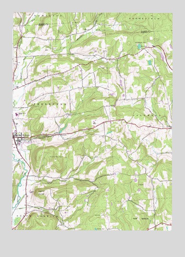 Sherburne, NY USGS Topographic Map