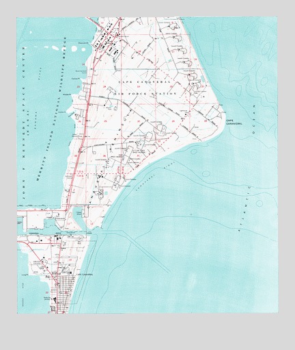 Cape Canaveral, FL USGS Topographic Map