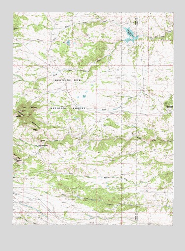 Sherman Mountains East, WY USGS Topographic Map