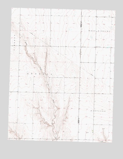 Shirley Creek, KS USGS Topographic Map