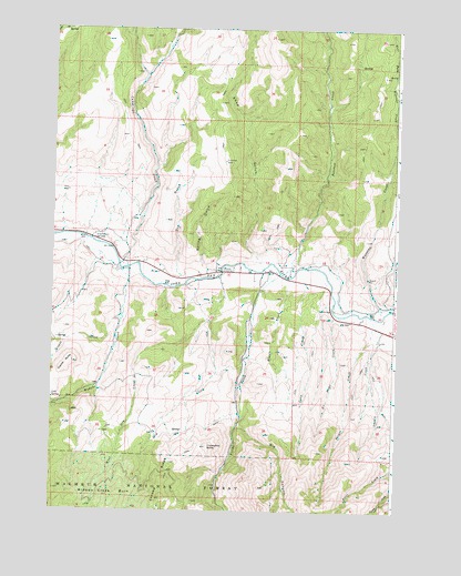 Shop Gulch, OR USGS Topographic Map
