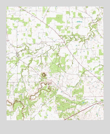 Sidney, TX USGS Topographic Map