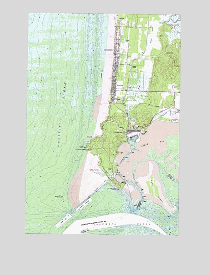 Cape Disappointment, WA USGS Topographic Map
