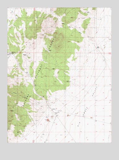Simpson Park Canyon, NV USGS Topographic Map
