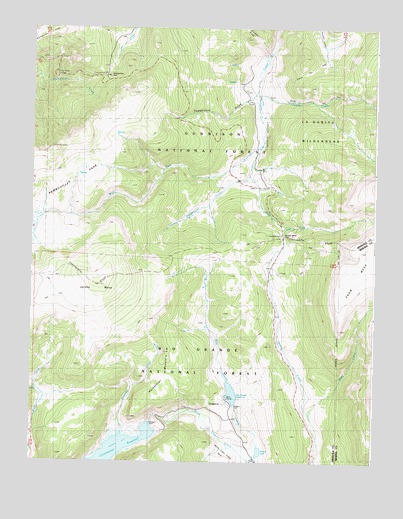Slumgullion Pass, CO USGS Topographic Map