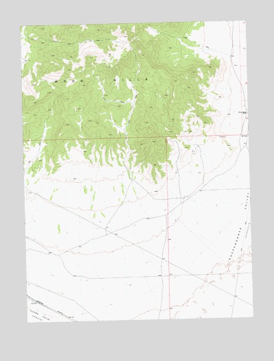 Snow Water Lake NE, NV USGS Topographic Map