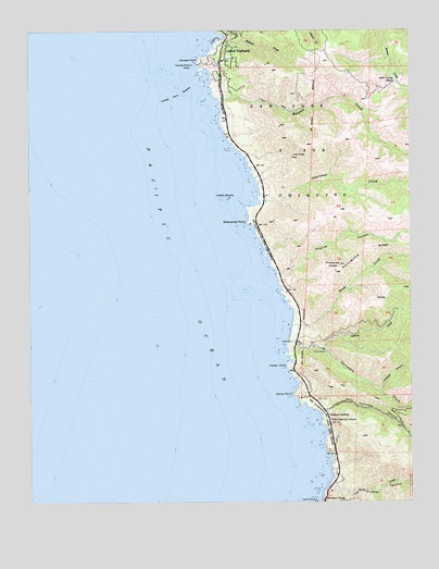 Soberanes Point, CA USGS Topographic Map