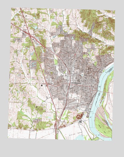 Cape Girardeau, MO USGS Topographic Map