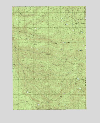 Soosap Peak, OR USGS Topographic Map