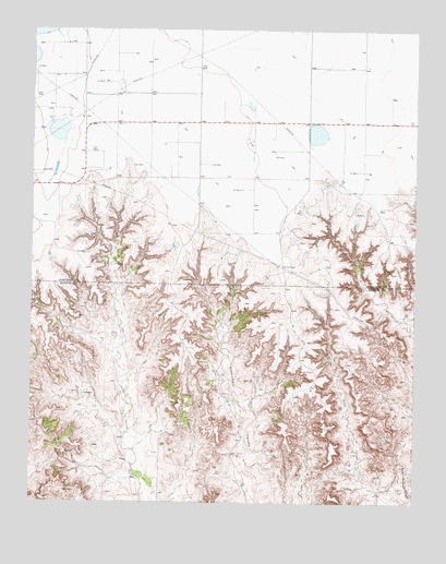 Sourdough Creek SW, TX USGS Topographic Map