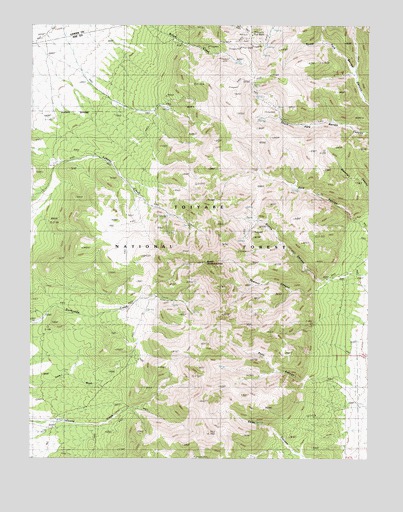 South Shoshone Peak, NV USGS Topographic Map