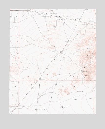 Spangler Hills West, CA USGS Topographic Map