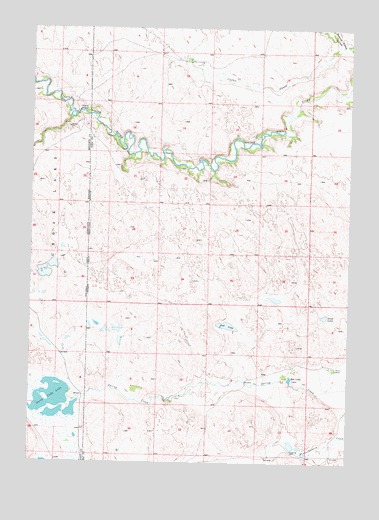 Spring Creek SW, SD USGS Topographic Map
