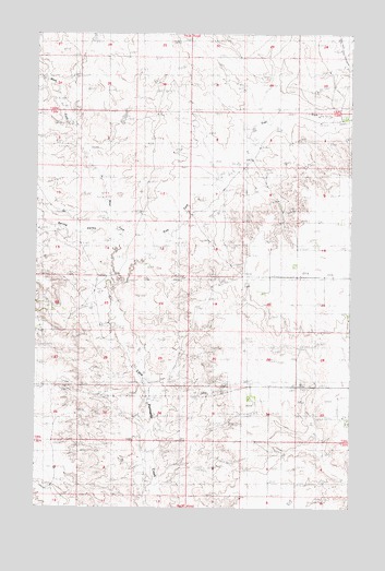 Spring Valley East, MT USGS Topographic Map