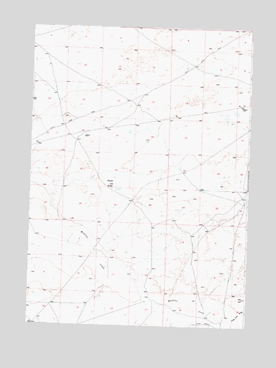 Squaw Butte, WY USGS Topographic Map