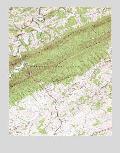 Staffordsville, VA USGS Topographic Map