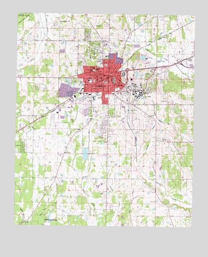 Starkville, MS USGS Topographic Map