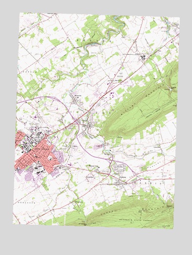 State College, PA USGS Topographic Map