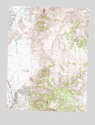 Steamboat, NV USGS Topographic Map