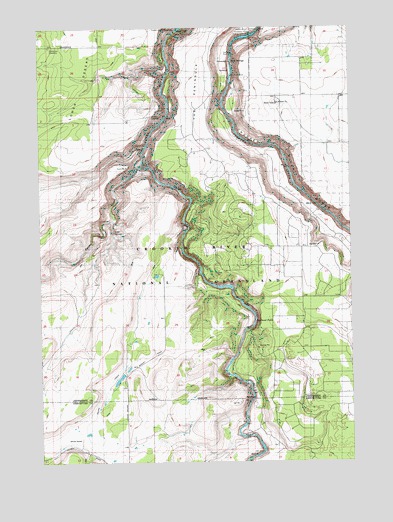 Steelhead Falls, OR USGS Topographic Map