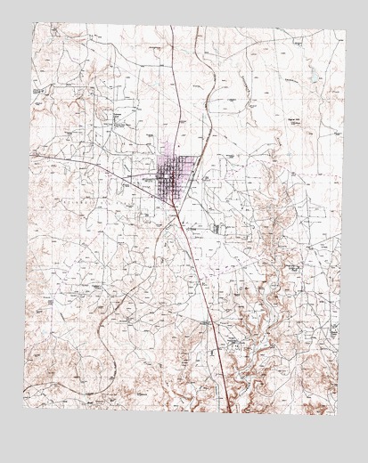 Stinnett, TX USGS Topographic Map