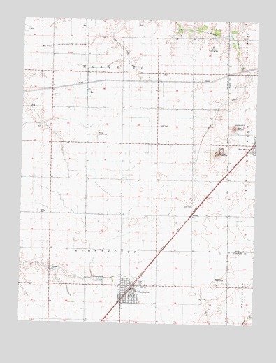 Stonington, IL USGS Topographic Map