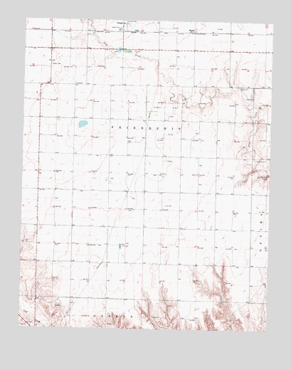 Straight SW, OK USGS Topographic Map