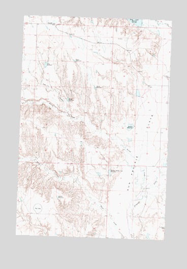 Stratton Reservoir, MT USGS Topographic Map