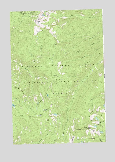 Stripe Mountain, ID USGS Topographic Map